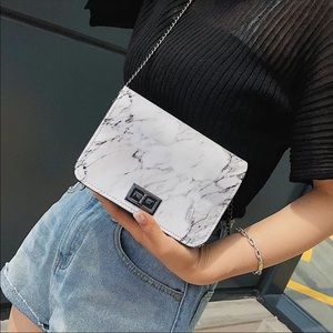 Marble cross body bag